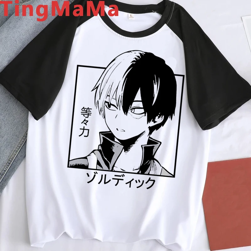 Мужские футболки Моя геройская академия кавайная футболка с японским аниме