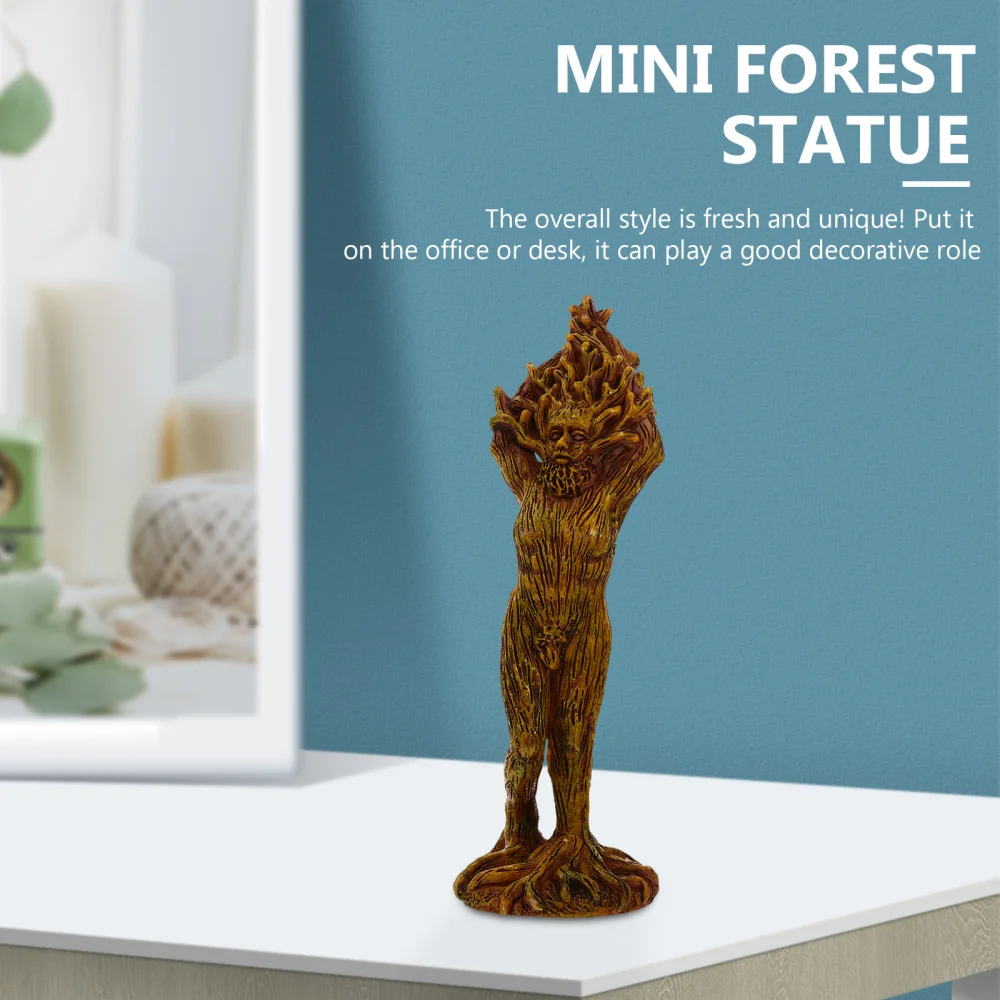 

1pc Practical Tree God Ornament Unique Desktop Decor Resin Craft for Home