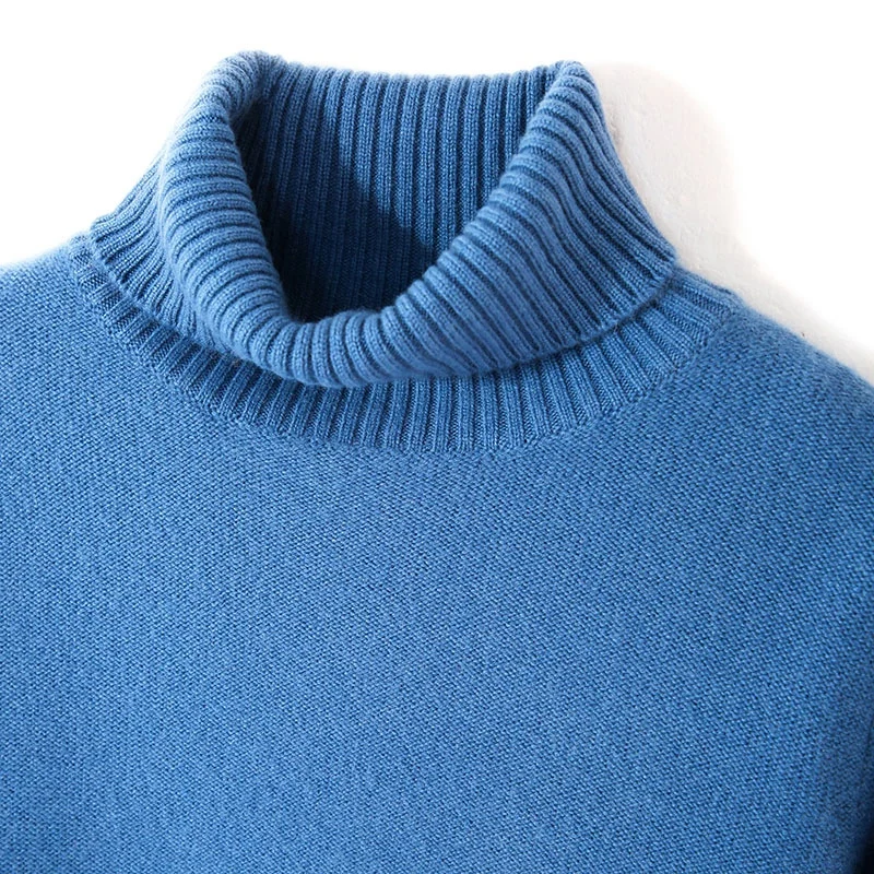 

Women 100% Cashmere Pullover 2020 New Arrival Double Thickening Turtleneck Elasticity Sweater Female Warm Soft Basic Jumper Soli