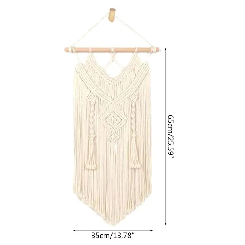 

Handmade Macrame Wall Hanging Hand-woven Tapestry Bohemian Home Decor