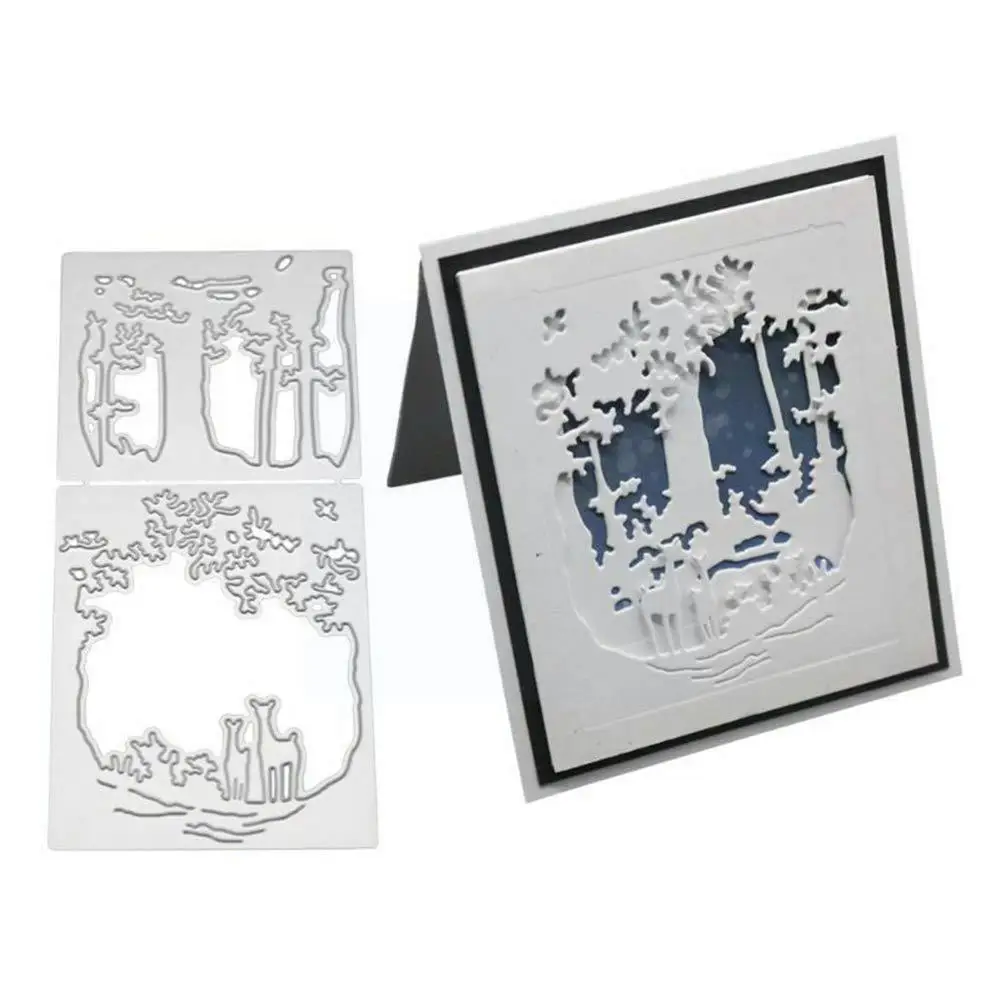 

Christmas Deer Cutting Die Scrapbooking Stencil Template For DIY Embossing Paper Photo Album Paper Making Deer Die Cuts M8D7