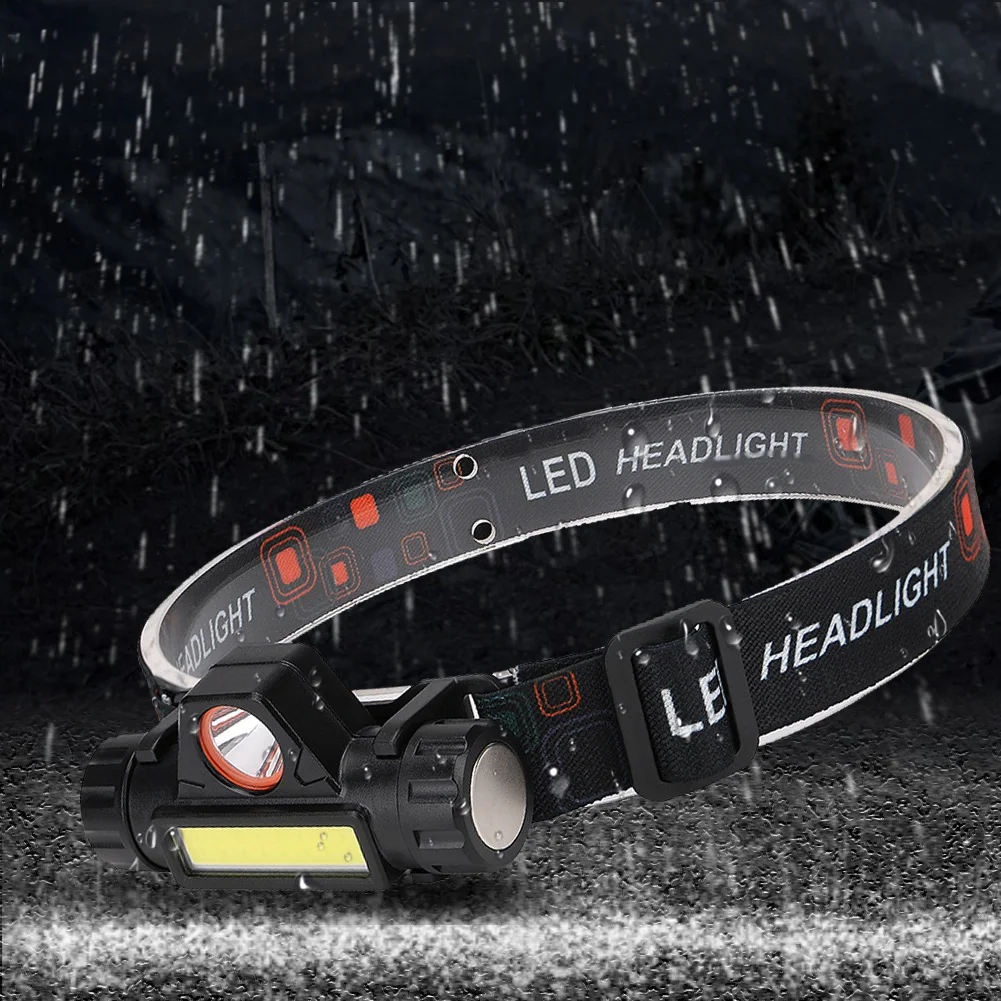 

Rotatable Mini COB LED Head Front Lamp Flashlight Torch Camping Cycling Fishing for Family Outdoor Camping Accessory