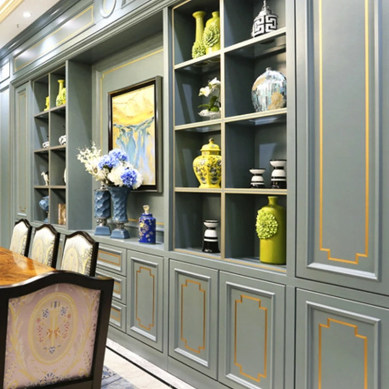 

Home Decor Waist Line Waterproof Gold Silver Black Sealing Foil Tape Self Adhesive Strip Stairs Skirting Floor Wall HX6C