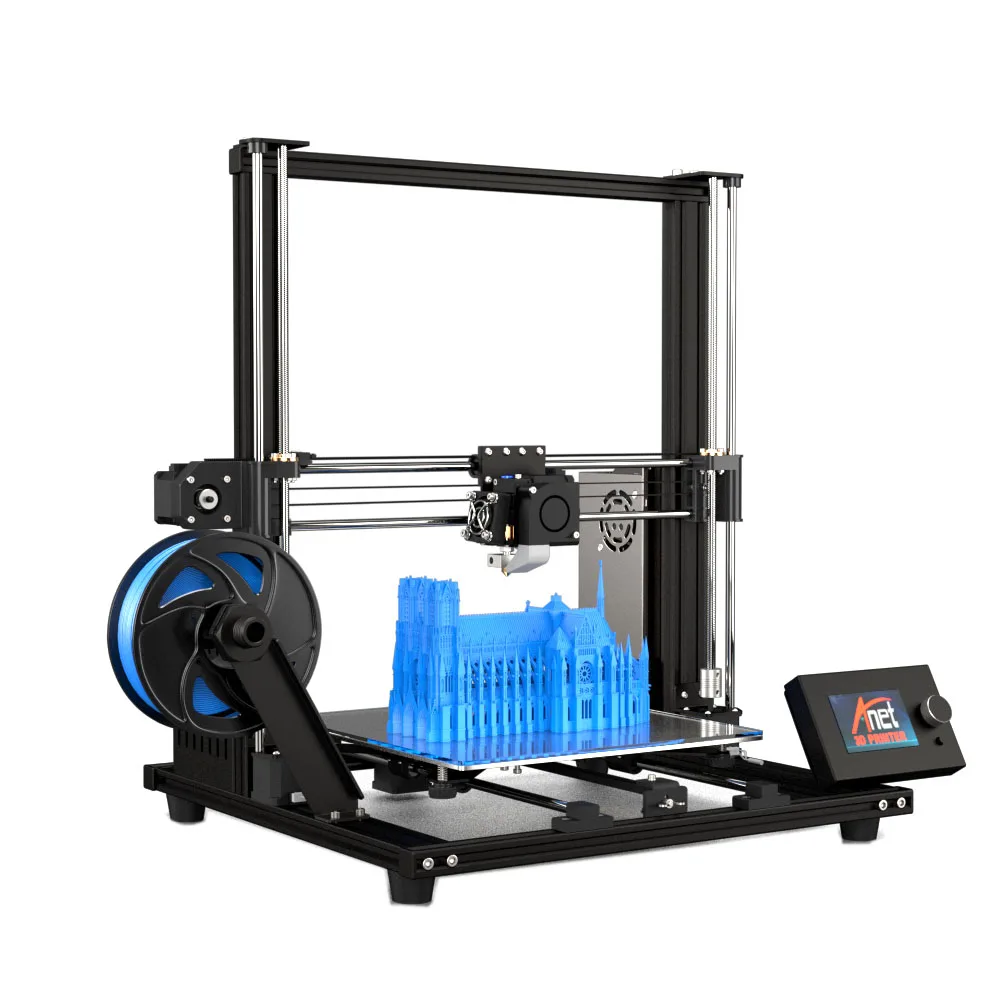

Anet A8 Plus DIY 3D Printer Kit 300*300*350mm Printing Size With Magnetic Movable Screen/Dual Z-axis Support Belt Adjustment