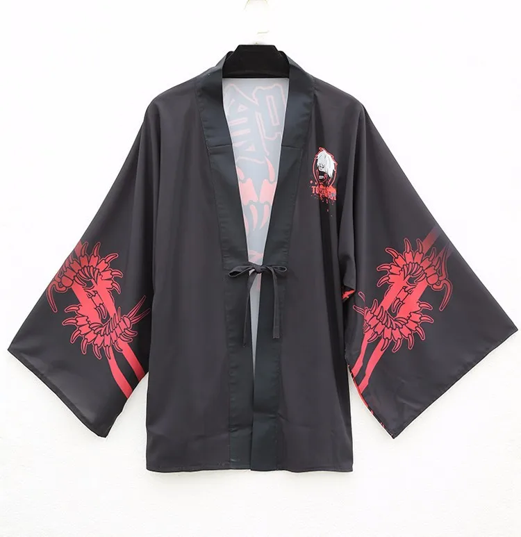 Новый аниме Токийский Гуль канеки Кен Кимоно костюмы косплей плащ тоука киришима