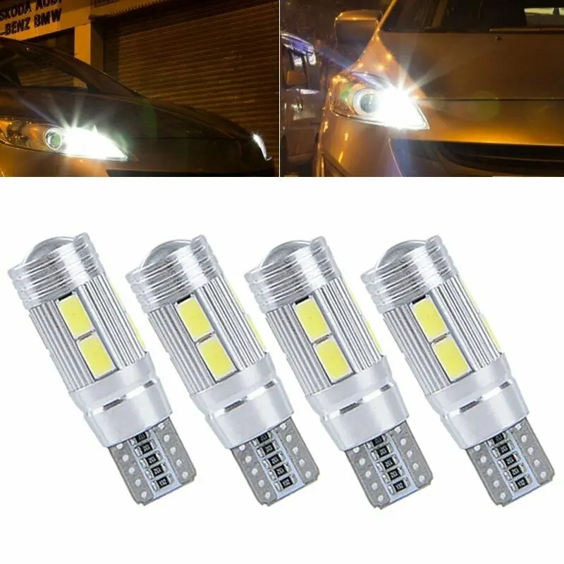 4x T10 3W 10 SMD 5630 Светодиодный фонарь парковочный лампа для