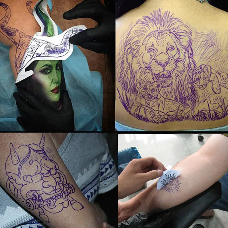 Новинка Лидер продаж 5 листов карбоновая бумага для переноса татуировок копия