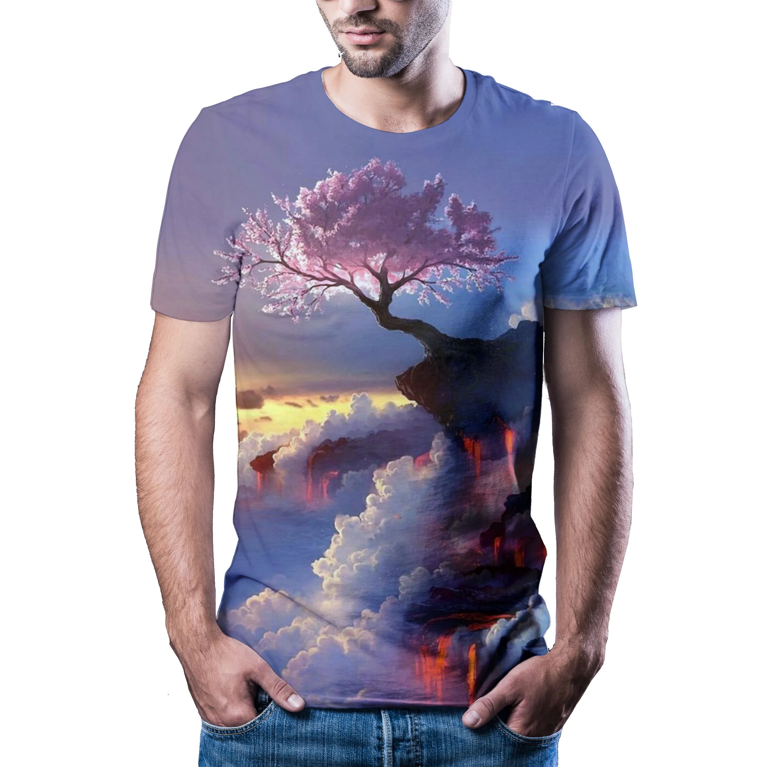 

Men's Summer Sports T-Shirt 2021 Hip Hop 3D Printed Shirt Size Unisex T-Shirt 6XL O Neck Top Kids Youth Street Hippie Clothing