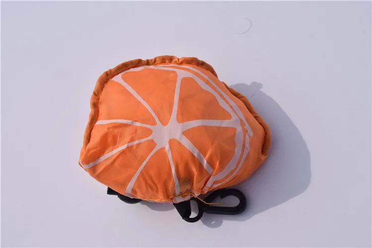 Orange 1 шт. многоразовая хозяйственная сумка для женщин, для овощей, фруктов, эко, многоразовая складная сумка для покупок, чехол, милая большая сумка для хранения, тканевая сумка - Цвет: Orange
