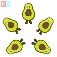 baby teether silicone bead 5020105 pcs avocado diy teething necklace pacifier chain food grade silicone accessories baby gift