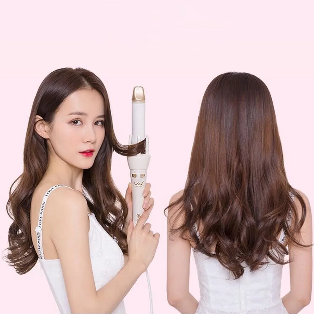 Машинка для завивки волос вращающаяся лучшая профессиональная плойка палочка