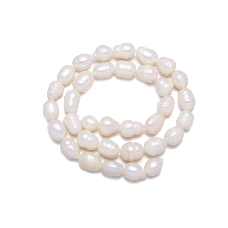 Natural Freshwater Pearl Beads High Quality 34cm Rice Shape Punch Loose for DIY Elegant Necklace Bracelet Jewelry Making | Украшения и