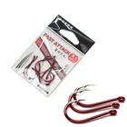 4-8 шт.лот рыболовный крючок с зазубриной, изгиб, треугольный, быстрая атака, супер игла, рыболовный крючок, черный морской окунь, японские крючки