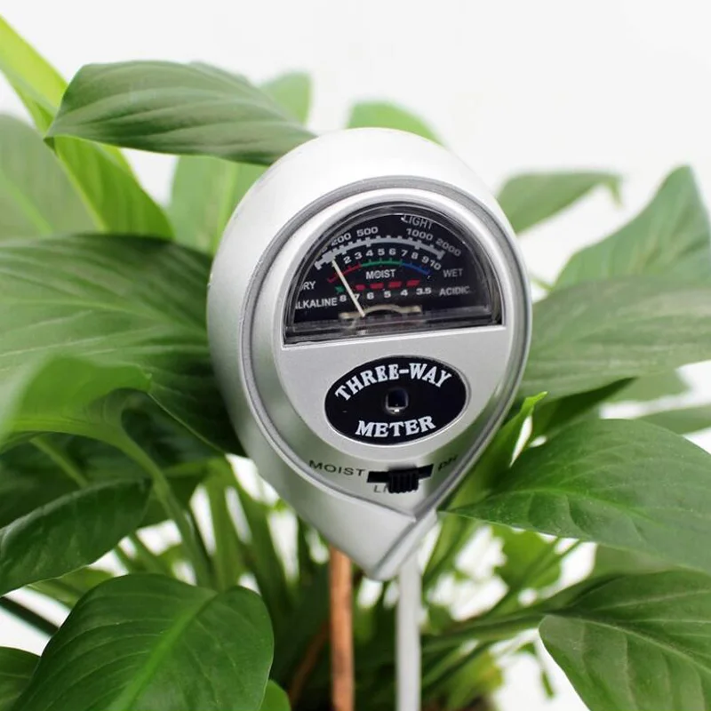 3 In 1 Soil PH Meter Moisture / Light pH Tester Multi-Function Double Probe Plant Flower Analyzer | Инструменты