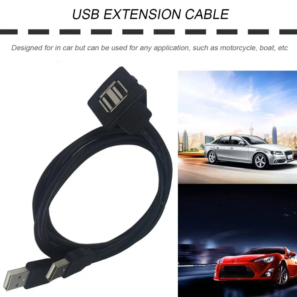 

Двойной USB 2,0 кабель для передачи данных 1M/2M двойной/aвтомобильное зарядное устройство с одним USB Порты и разъёмы расширение флеш приборной п...