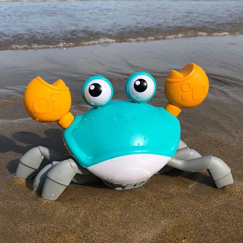 

2021 Newest Summer Kid Cartoon Bath Toys Beach Clockwork Toy Crab Baby Swim Wind-Up Chain Play Water Toy For Children Gift