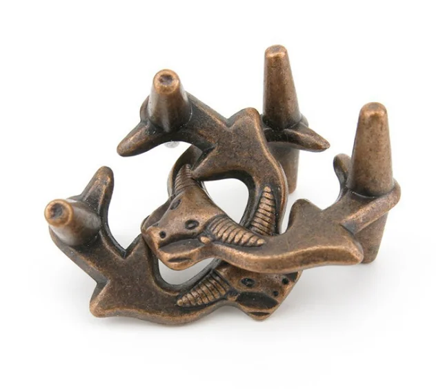 Классические металлические Пазлы IQ Teaser игра Brain велосипедный замок Shekou escape Ox с