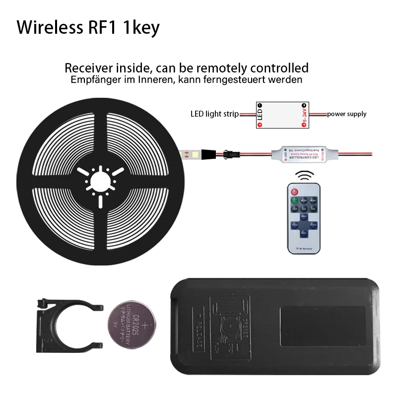 12A 5 V-24 V светодиодный RF Беспроводной мини затемнитель с дистанционным управлением контроллеры RF Беспроводной пульт дистанционного управления светодиодный контроллер