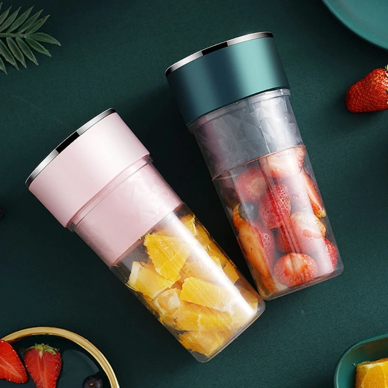 

Portable Personal Blender Mini Travel Fruit Ice Electric Smoothie Blender Juicer Cup Maker Mixer 4 Blades Rechargeabl Retailsale