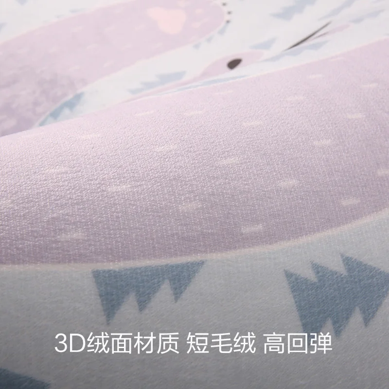 HUAMAO Мультяшные животные круглый коврик для гостиной детские спальни коврики и