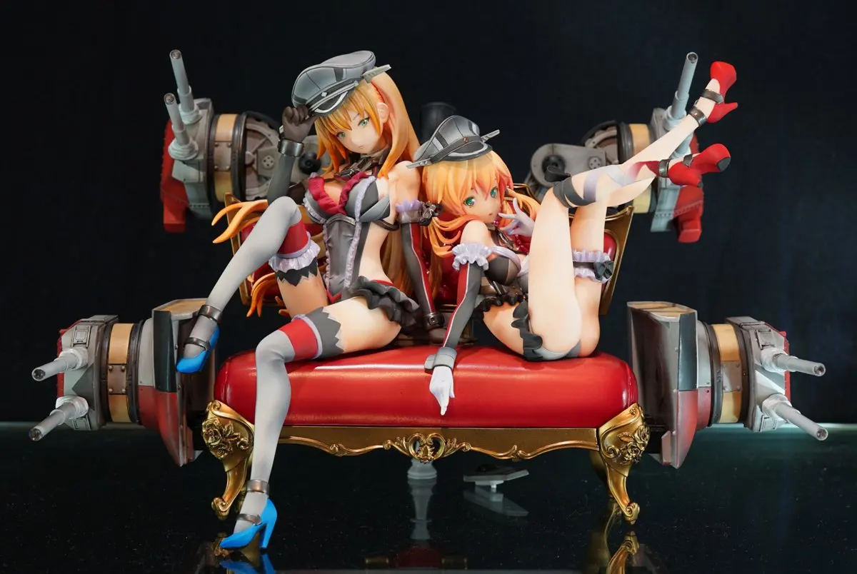 

new Uncolored Resin Figure Kit 1/8 Azur Lane KMS Bismarck Unpainted Garage Resin Kit Model GK handmade toys Gift