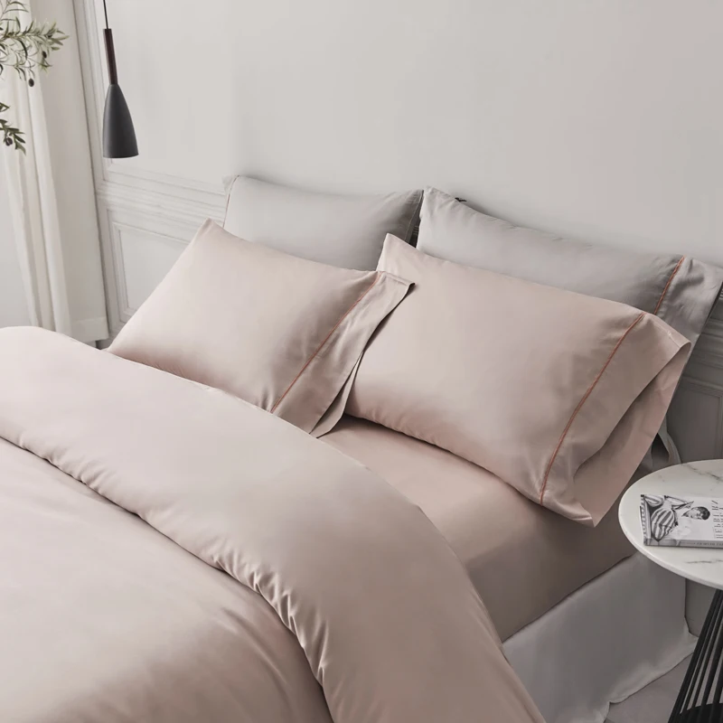 Высококачественная однотонная простыня пододеяльник удобный простые