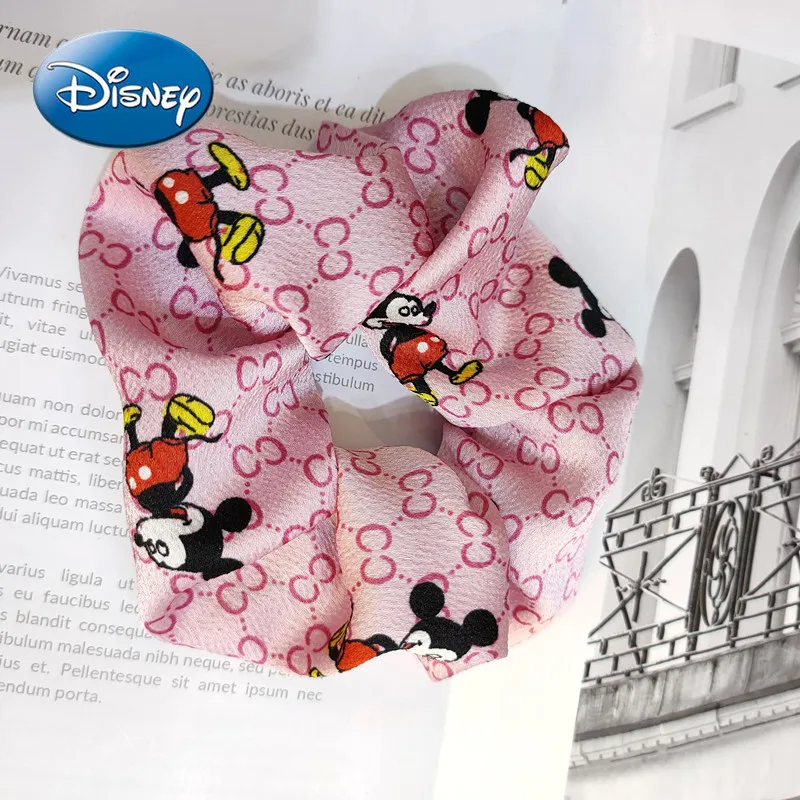 

Disney Mickey Mouse Minnie Ladies Hair Accessories Rubber Band Broadband Fabric Hair Rope Headdress Hair Tie Cosplay Accessories