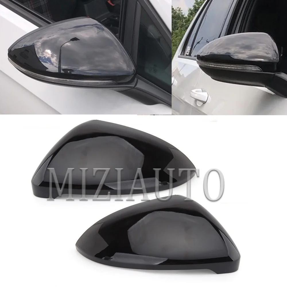 for VW Golf 7 MK7 7.5 GTI Touran 2013-2020 Side RearView Mirror Cover Caps signals golf tools Case Bright Black | Автомобили и