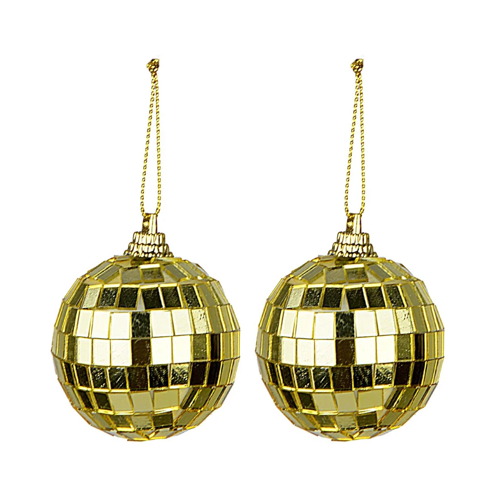 2 шт рождественские диско шары зеркальный отражающий стеклянный шар отель яркий