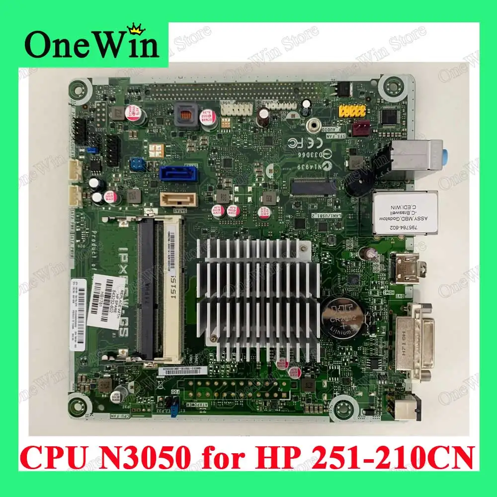 Процессор N3050 для HP 251-210CN Встроенная Материнская плата 100% протестированная