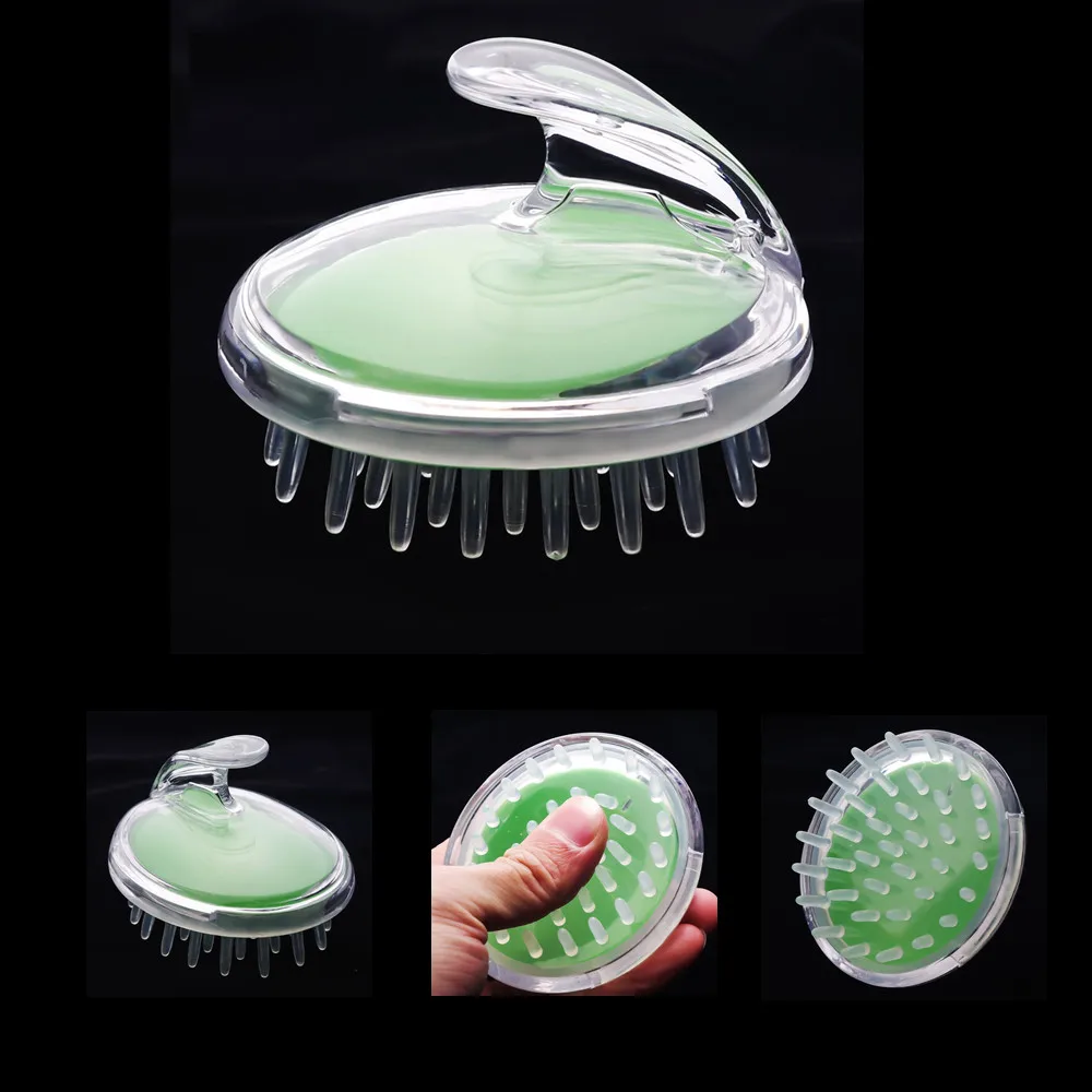 1pcs Hair Washing Comb Silicone Head Massage Brush Body Shampoo Scalp Massage Brush Comb Hair Washin