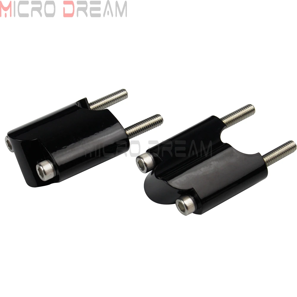 Черный CNC 1 &quotРуль Бар Riser 2&quot рост блок Расширение Комплект для Harley Sportster XL 1200 XL1200X