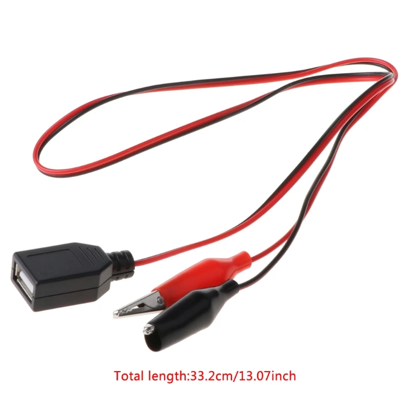 Медные зажимы типа крокодил с проводом гнездовой разъем USB испытательные выводы