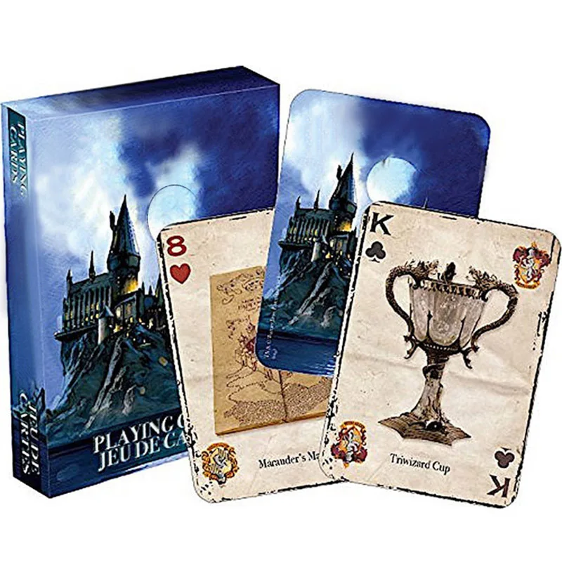 Игральные карты игра Hogwartse House коллекция значки символы замок кресты 2 шаблона