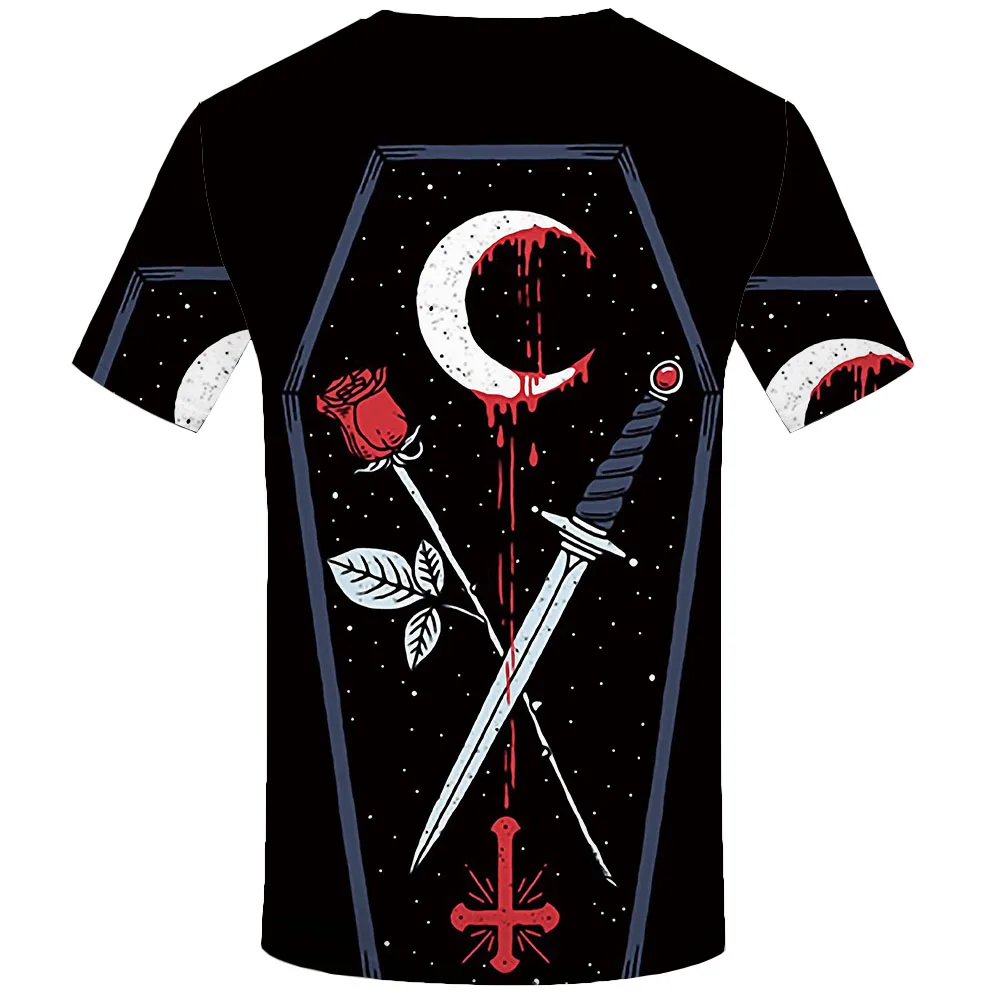 KYKU брендовая футболка Jesus Мужская с изображением Луны футболки цветочным узором