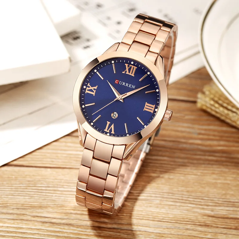 

CURREN 9007 Luxury Women Watch Famous Brands Gold Fashion Design Bracelet Watches Ladies Women Wrist Watches Relogio Femininos