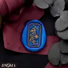 Металлический штамп с изображением розы, галактики, Вселенной