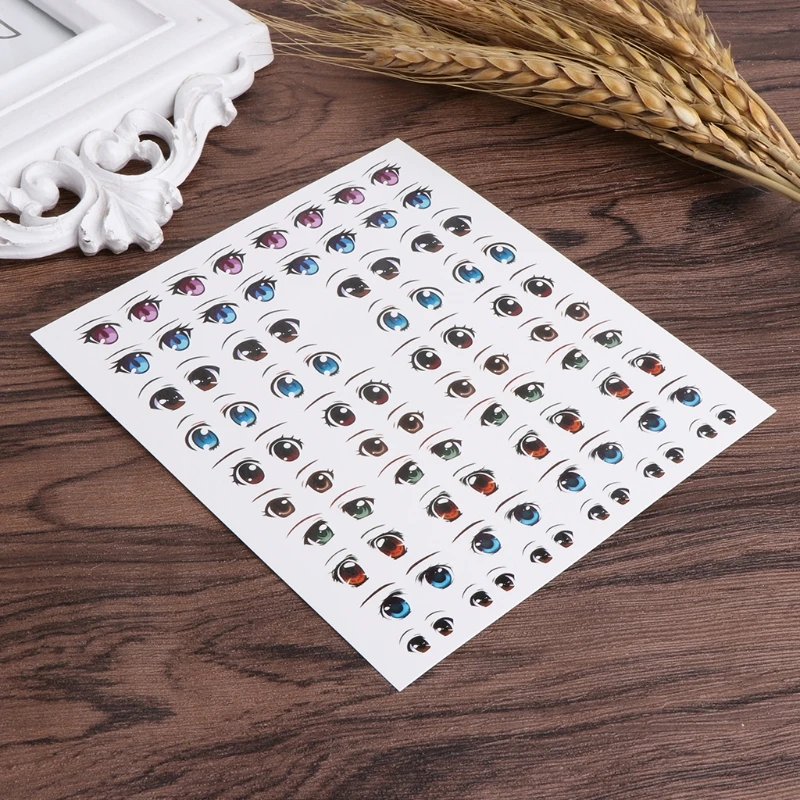 Аниме наклейки для глаз фигурка кукла лицо органа Пастер глина с рисунками