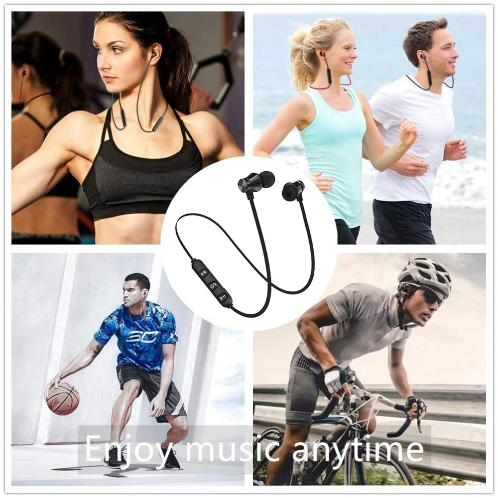 

bluetooth headphones Earphone Stereo Sports Waterproof Earbuds Wireless in-ear Headset with Mic For IPhone Samsung
