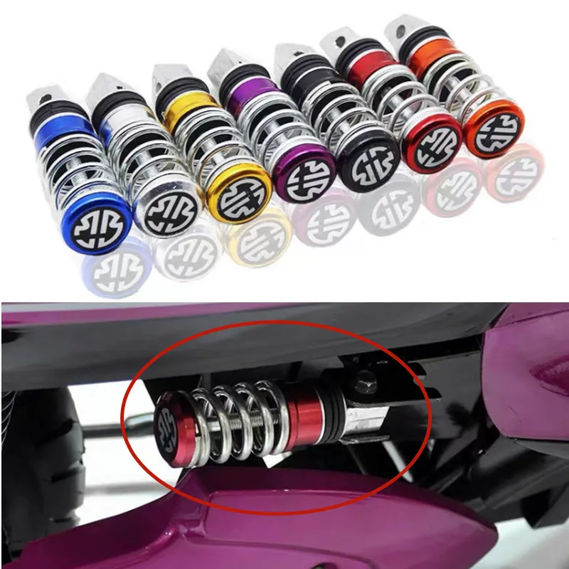 

Universal Man Street Motorcycle Foot Rest Scooter Pedal Motorbike Modification Foot Peg with Spring 6 Color