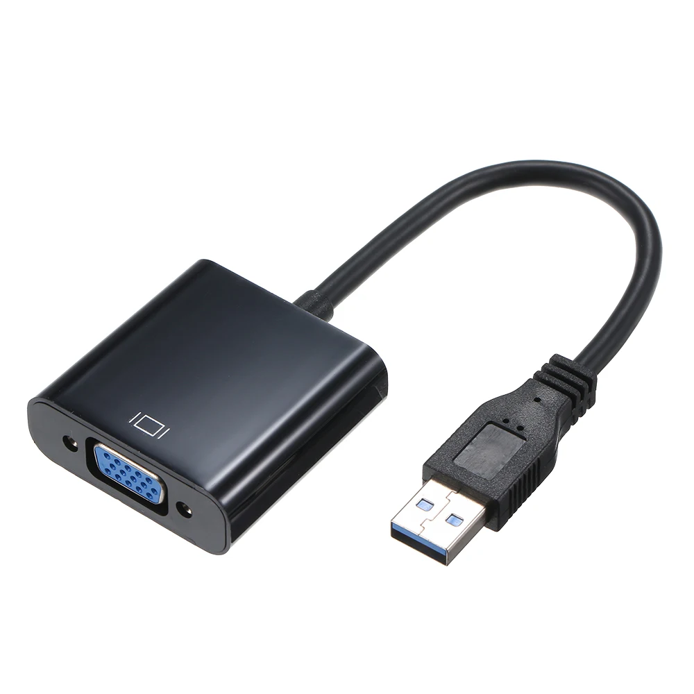 Кабель преобразователь USB3.0 в VGA мама 1080p для проектора ПК ноутбука|Компьютерные
