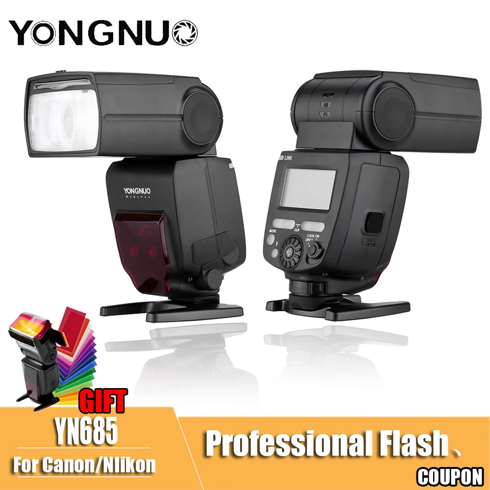 YONGNUO YN685 YN 685 C N YN685C Беспроводная вспышка Speedlite 2 4G HSS ttl i для камеры Canon Nikon D750 D810 D7200 D610