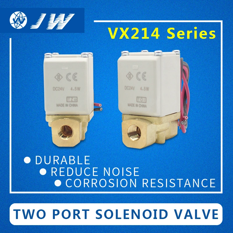 JW двусторонний электромагнитный клапан прямого действия VX214A/B/C/D/E/F/H/J/K/L/M/NA вместо