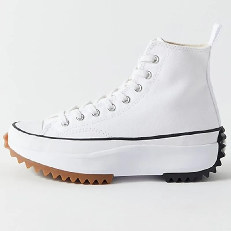 

2021 Converse- X JW Anderson Run Star Hike Platform High Top White SNEAKERS Woman Shoes Casual Fashion Converse Run Star