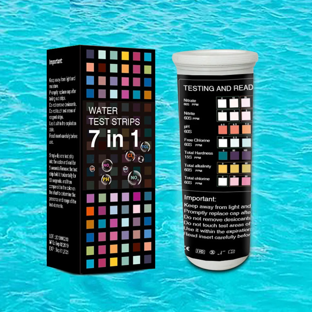 

Newly 50pcs Water Quality Test Strip for Pool Spa Bath Test Paper Expriment Tool XSD88