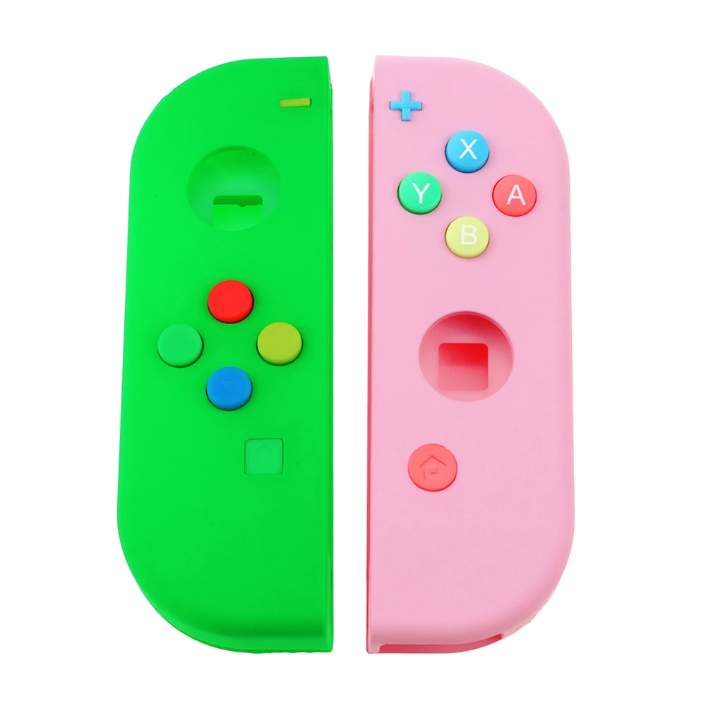 Сменный корпус жесткий чехол для контроллера Nintendo Switch NS Joy Con с зеленой лицевой
