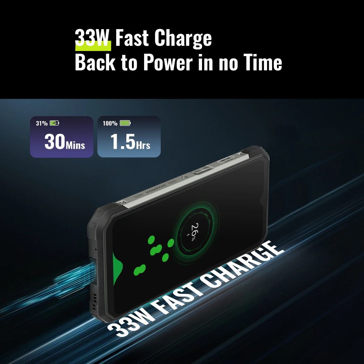 Tanie BLACKVIEW BV8800 Wytrzymały Smartfon 8GB + 128GB Telefon Komórkowy Helio G96 Wyświetlacz 90Hz Telefon Komórkowy 8380mAh 50MP Aparaty Globalna Wersja