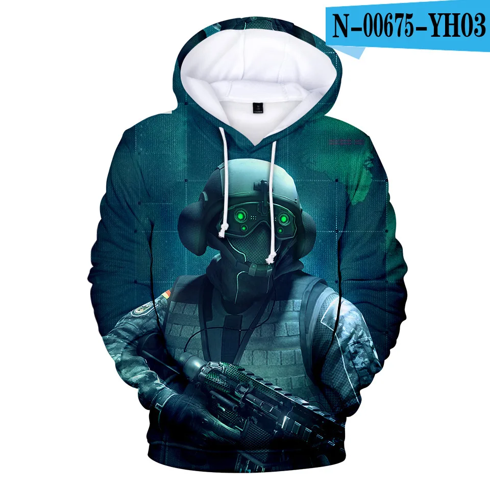 

3D Printing Rainbow Six Siege Game Hero Cosplay Hoodie Men Women Top Hoodie Cosplay Costume Kids Hoodie