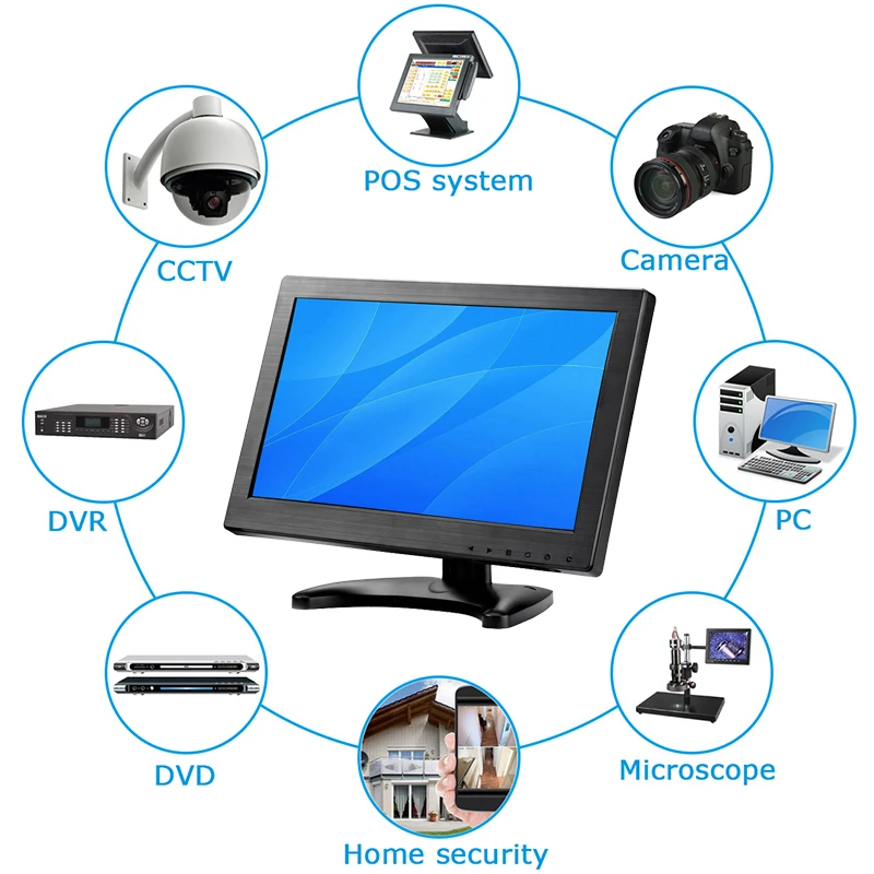 Мониторы TFT LCD HD 11 6 дюйма разрешение 1366x768 HDMI VGA BNC AV вход для компьютера DSLR DVD ПК