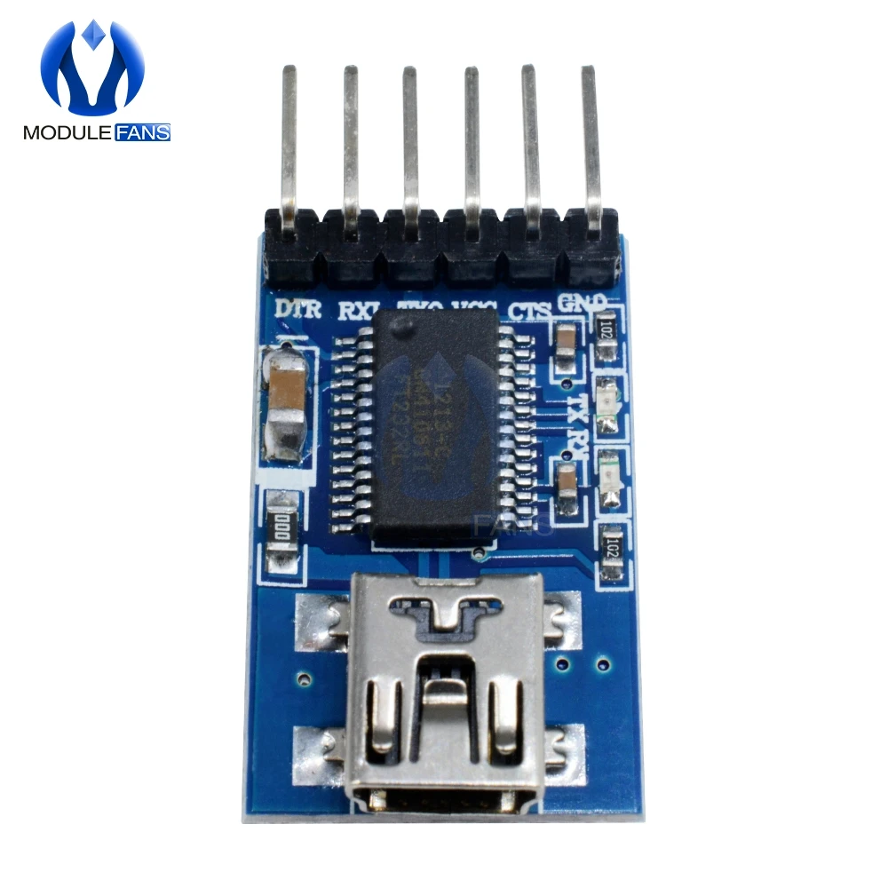 Модуль последовательного адаптера FT232RL FT232 FTDI USB в TTL для платы мини порта Arduino с на